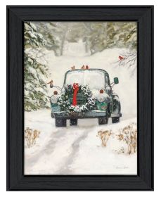 "Winter Park" by Artisan Bonnie Mohr , Ready to Hang Framed Print, Black Frame