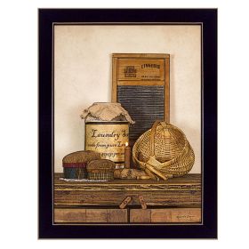 "Laundry Soap" by Artisan Susie Boyer, Ready to Hang Framed Print, Black Frame