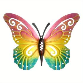 1pc/3pc, Vintage Iron Butterfly, Home Garden Themed Welcome Sign, Front Door Hanging Decor, Celebration Decor (style: Model C)